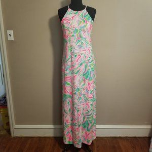 Lilly Pulitzer Halter Cut Maxi Dress